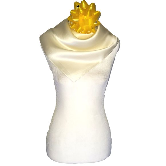 NWT Genuine 100% Mulberry Silk Satin Scarf 25"x25" Medium Square Shawl S5701 - Picture 2 of 6